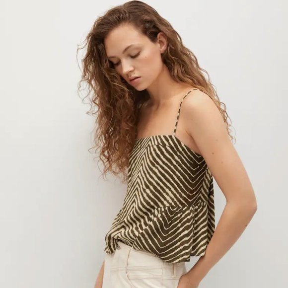 ๐คNWT - Flowy Zebra Printed Top Khasi - Picture 1 of 14